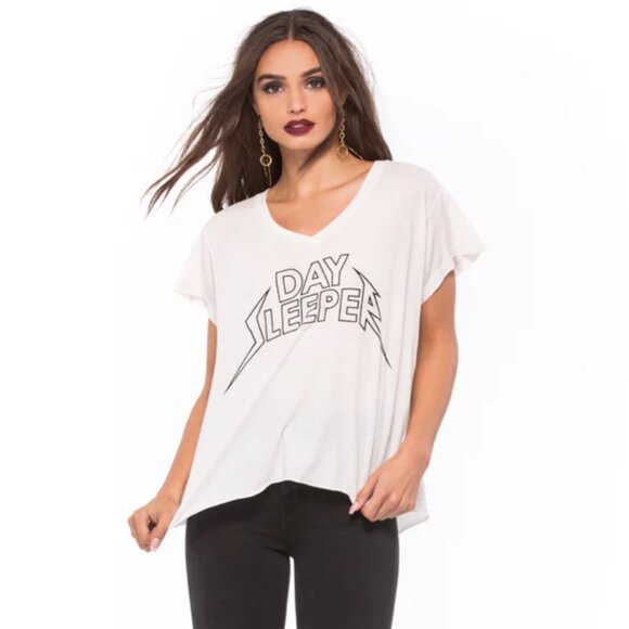 Brand New Wildfox Day Sleeper Tee - Picture 1 of 3